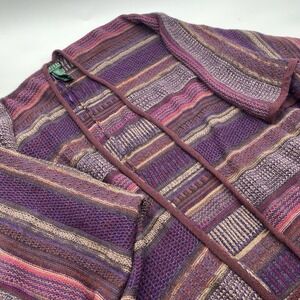 Ralph Lauren Cardigan Sweater Shawl Size Small Oversized Wool Blend Cardigan